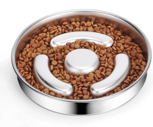 SlowBowl — Anti-Gulp Dog Bowl That Stops Fast Eating & Bloat Risk